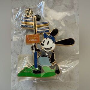 Disney Gold and Black Oswald Enamel Pin Adventures by Disney exclusive